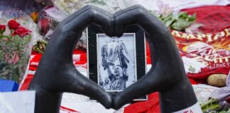 Il Liverpool ritira la maglia numero 20 di Diogo Jota