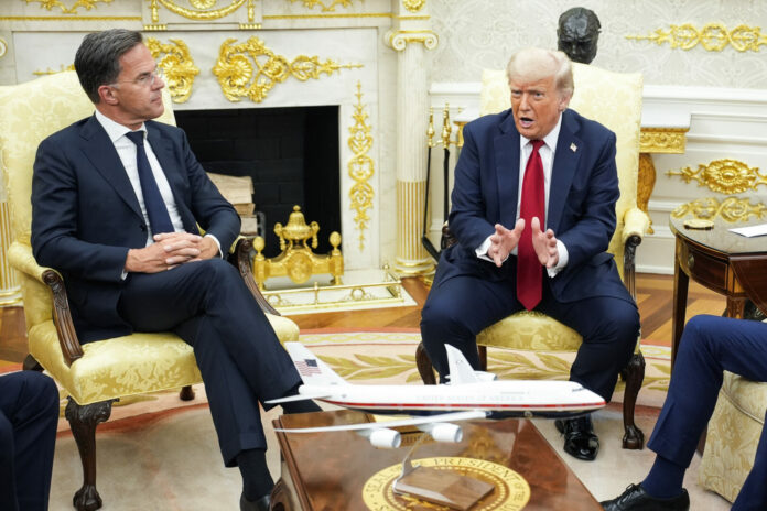US President Donald Trump meets with NATO Secretary General Mark Rutte - Washington