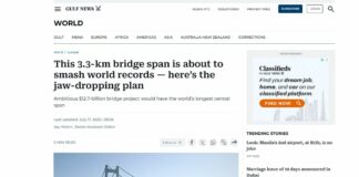 Il quotidiano di Dubai Gulf News: “Il Ponte di Messina un progetto epocale”