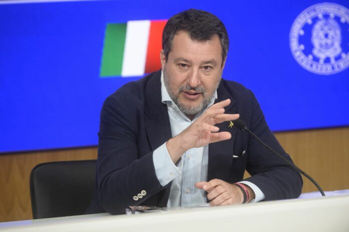Roma, Palazzo Chigi - conferenza stampa al termine della riunione del Cipess che ha definitivamente approvato il progetto del ponte sullo Stretto di Messina