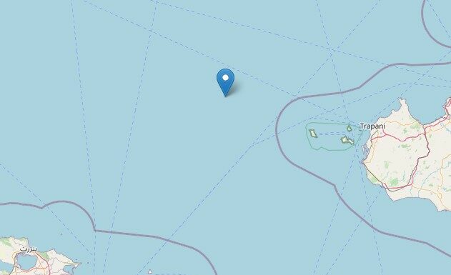 Terremoto al largo delle isole Egadi di magnitudo 4.7