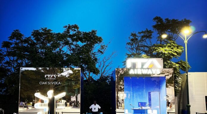 ITA Airways alla Mostra di Venezia con l’installazione “Ciak si Vola”