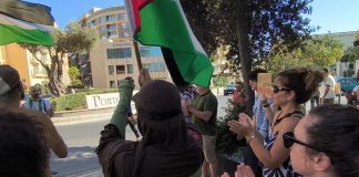 Malta, protesta pro-Palestina contro una conferenza affiliata a Israele