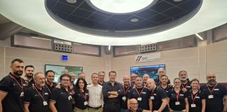 Salvini visita la sala operativa di RFI e FS Security a Roma