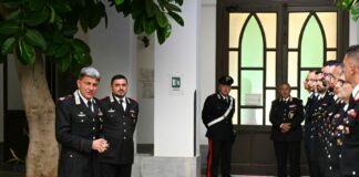 Il Generale Ubaldo Del Monaco in visita a Trapani