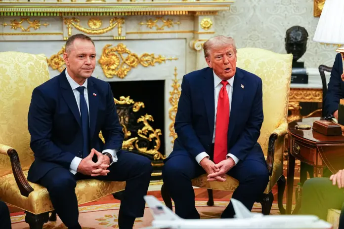 Donald J Trump Meets Karol Nawrocki In Bilateral Meeting At The White House - 03 Sep 2025