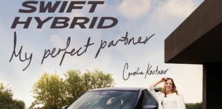 Swift Hybrid protagonista del nuovo spot Suzuki con Carolina Kostner