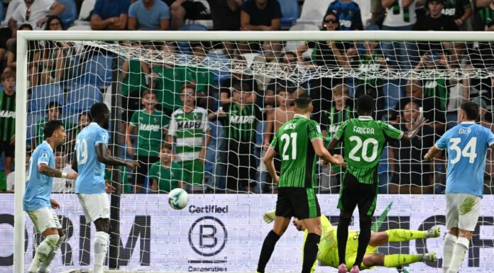 Sassuolo batte Lazio 1-0, decide Fadera