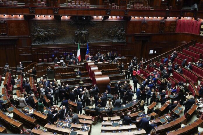 Roma, seduta comune del Parlamento per l' elezione di quattro giudici della Corte Costituzionale