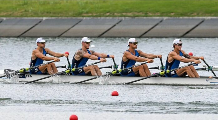 L’Italia del 4 di coppia vince i Mondiali con dedica a Mondelli