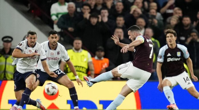 Aston Villa-Bologna 1-0, decide la rete di McGinn
