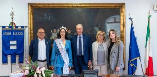 Miss Italia accolta dal presidente della Regione Basilicata Vito Bardi