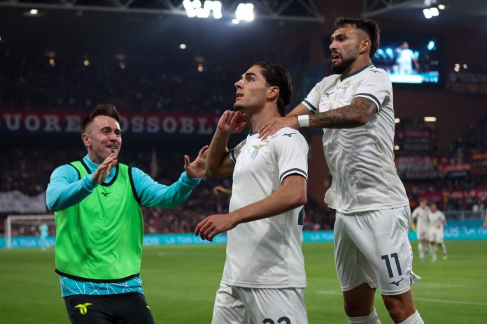 Matteo Cancellieri esultanza Lazio