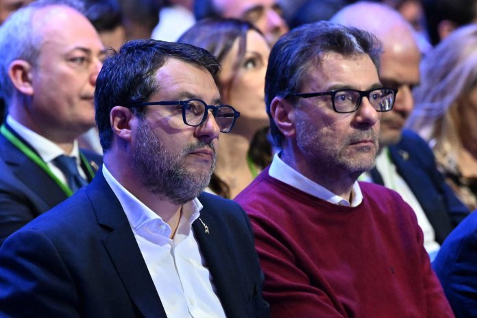 Matteo Salvini e Giancarlo Giorgetti