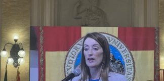 Metsola “L’Italia ha insegnato molto all’Europa, faremo di tutto contro la criminalità” / Video