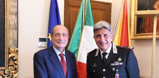 Schifani riceve il generale di brigata Ubaldo Del Monaco, neo comandante della Legione Carabinieri Sicilia
