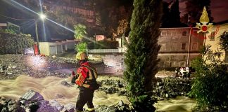 Maltempo, proseguono le operazioni di soccorso dei Vigili del Fuoco nel nord della Lombardia