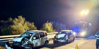 Nella notte scontro frontale ad Arzachena: cinque feriti