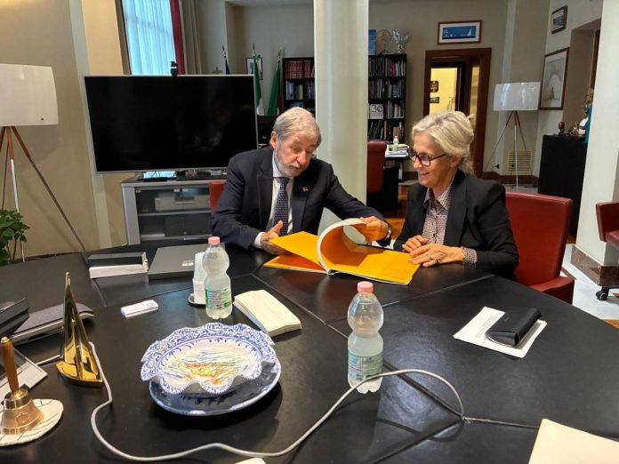 Bucci incontra l'ambasciatrice della Repubblica di Lettonia