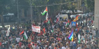 A Cagliari grande mobilitazione per Gaza, traffico in tilt