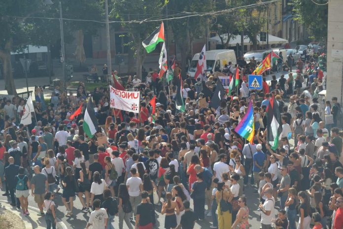 Cagliari manifestazione per Gaza