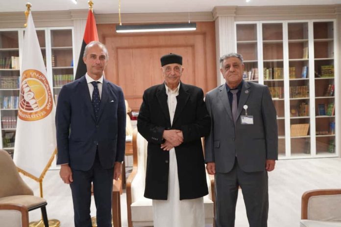 Ambasciatore d'Italia in Libia incontra il presidente del Parlamento