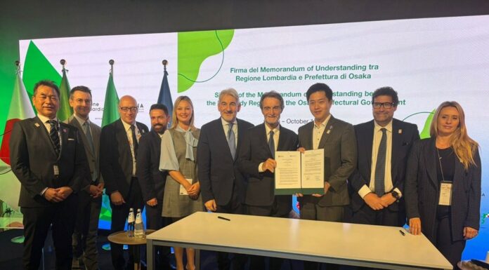 Lombardia a Expo Osaka, firmato memorandum per gli scambi commerciali