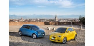 La nuova 500 Hybrid Torino protagonista della Fiat Torino City Marathon