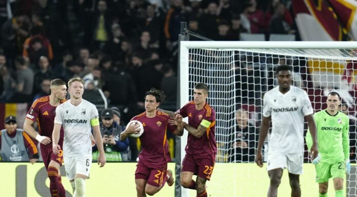Non basta Dybala, all’Olimpico il Viktoria Plzen batte 2-1 la Roma