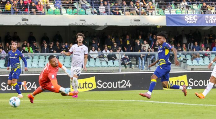 Verona avanti di due reti raggiunto dal Cagliari, finisce 2-2
