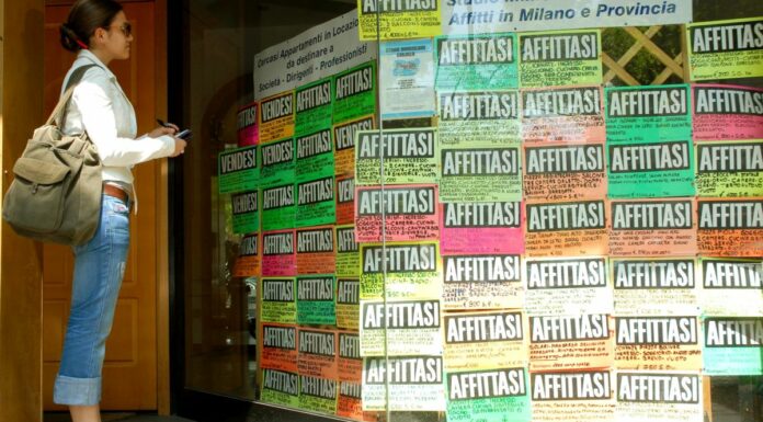 Affitti sempre più pesanti, le famiglie destinano in media il 31% del reddito