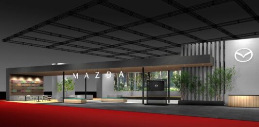 Mazda annuncia nuova versione proprio logo al Japan Mobility Show
