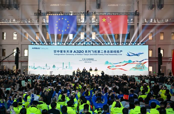 CHINA-TIANJIN-AIRBUS-NEW ASSEMBLY LINE-LAUNCH (CN)