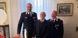 Carabinieri festeggiano a Capo d’Orlando i 104 anni dell’appuntato Antonino Mazzone