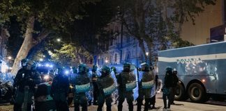 Tensioni con la polizia al corteo pro Pal a Roma: idranti per disperdere i manifestanti