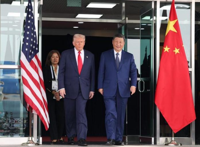 SOUTH KOREA-BUSAN-CHINA-XI JINPING-U.S.-TRUMP-MEETING