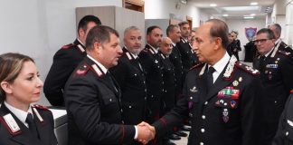 Il Comandante Luongo in visita al personale dell’Arma dei Carabinieri impegnato nella Terra dei Fuochi