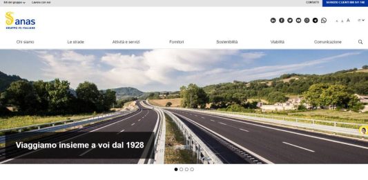 Online il nuovo sito dell’Anas, Gemme “Passo concreto nelle strategie di innovazione”