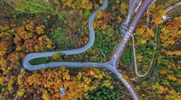 Cina: i paesaggi di inizio inverno ripresi dall’alto (2)