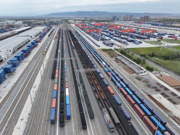 CHINA-SHAANXI-XI'AN-CHINA-EUROPE FREIGHT TRAINS-GROWTH (CN)