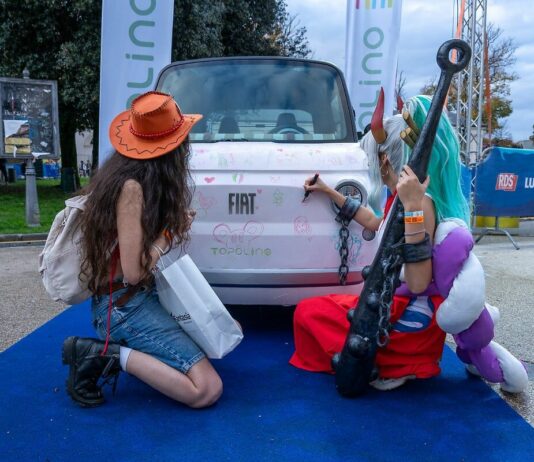 Fiat Topolino e Grande Panda al Lucca Comics & Games 2025 insieme a RDS