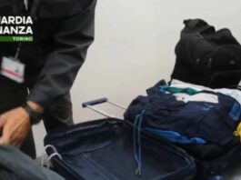 Sequestrati all’aeroporto di Torino 8,6 kg di cocaina, arrestato peruviano