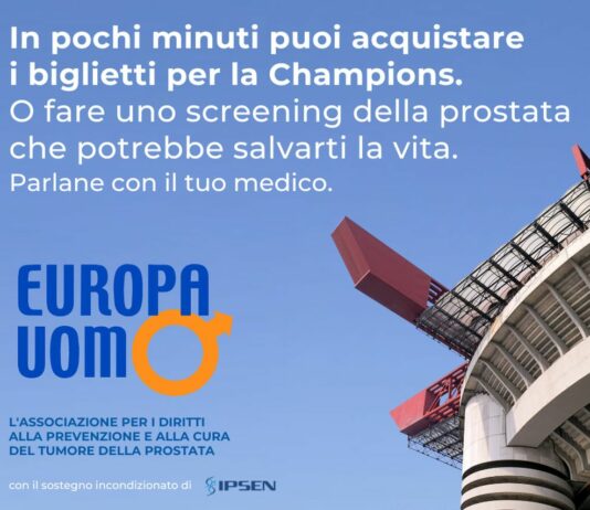 Tumore della prostata, una campagna di Europa Uomo invita a giocare d’anticipo