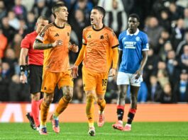 La Roma ritrova la vittoria in Europa, decisivi Soulé e Pellegrini a Glasgow