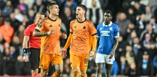 La Roma vince a Glasgow 2-0, reti di Soulè e Pellegrini