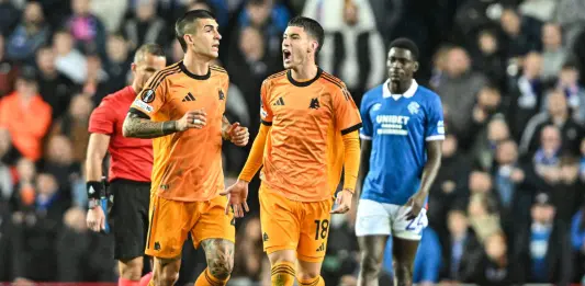 La Roma vince a Glasgow 2-0, reti di Soulè e Pellegrini