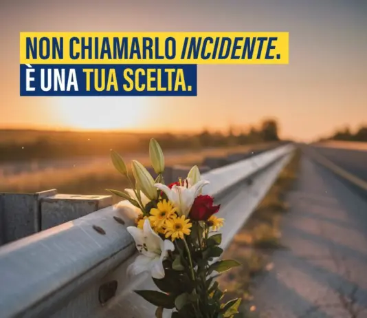 ACI, Campagna sicurezza stradale “Non chiamarlo incidente. E’ una tua scelta”