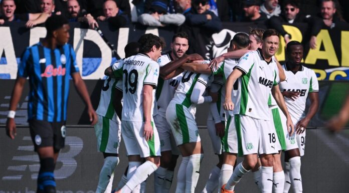 Atalanta-Sassuolo 0-3, doppietta Berardi e gol di Pinamonti