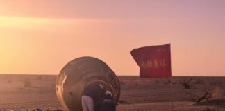 Cina, la capsula di rientro di Shenzhou-21 tocca terra
