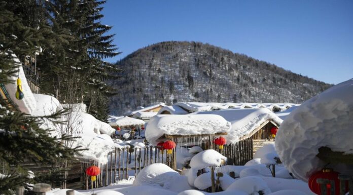 Cina, area turistica panoramica su ghiaccio e neve apre nello Heilongjiang